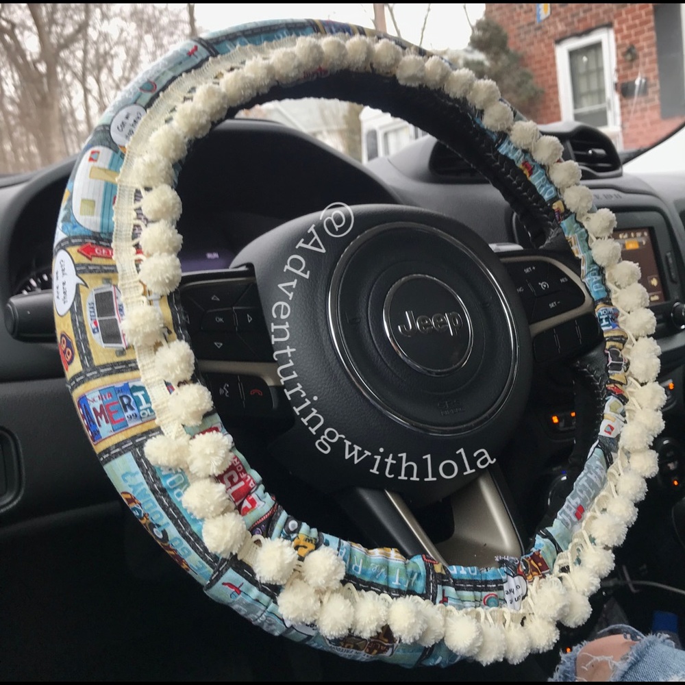Adventure -Boho Hippie Travel Steering Wheel Cover